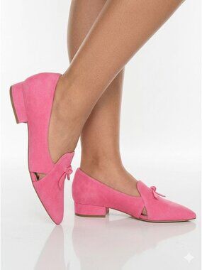 Cole Haan Viola Skimmer Flat Loafer Flats 9.5 Pink Suede